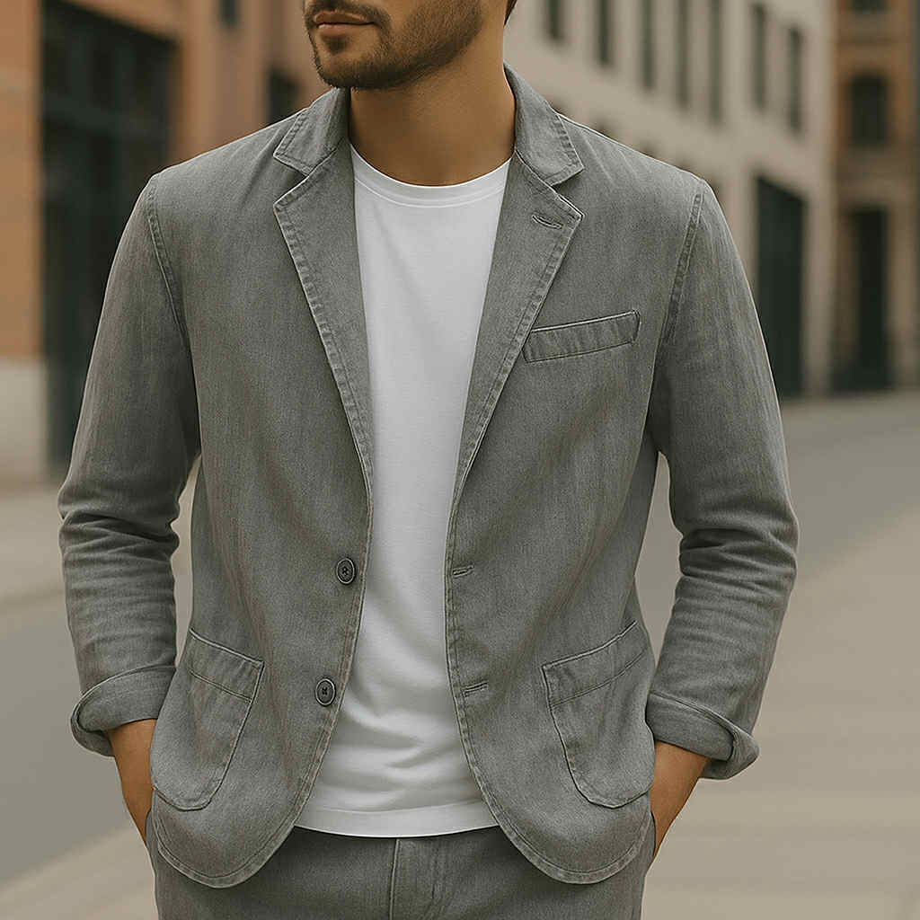 Herren Leinen Blazer – Maßgeschneiderte Leichte Jacke