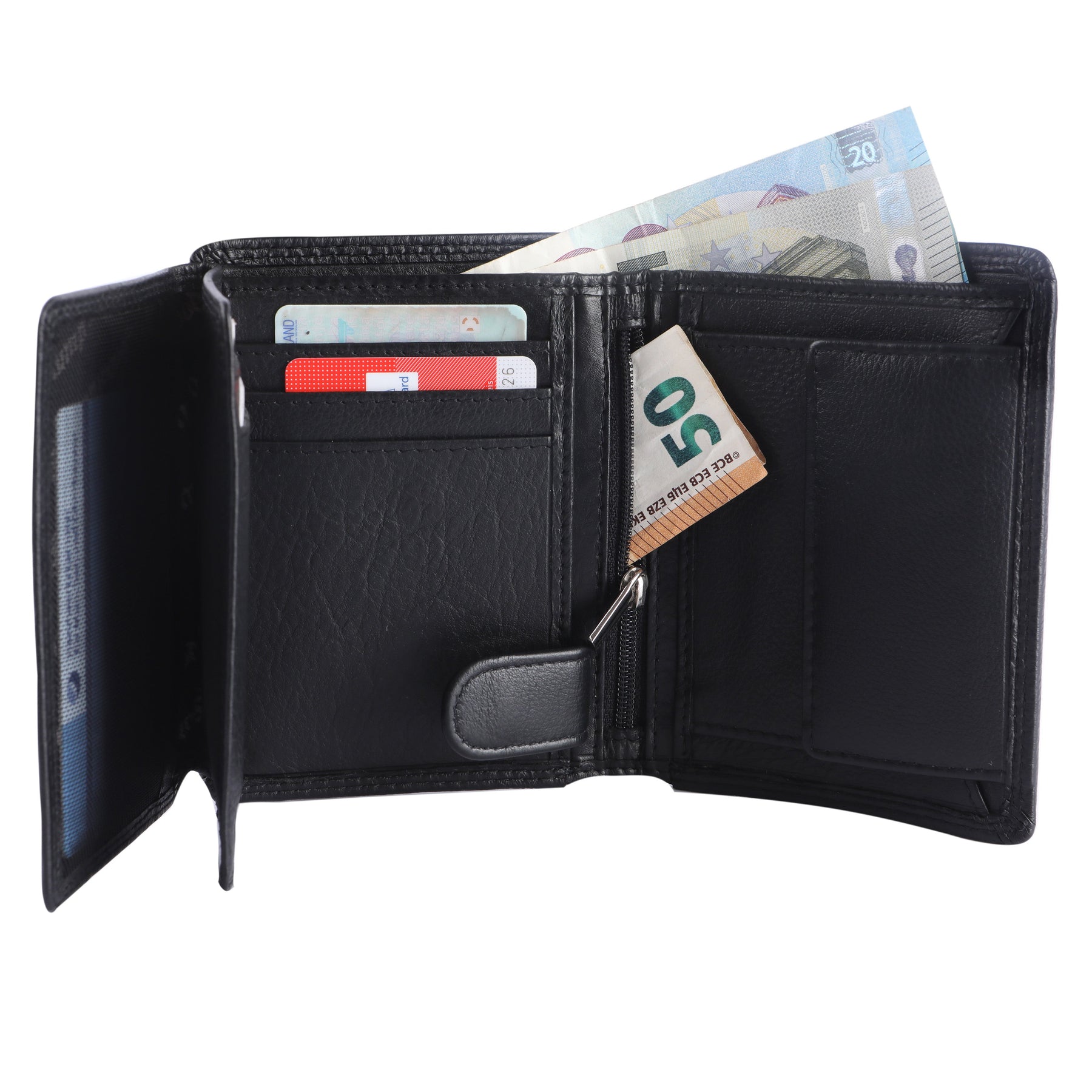 Hochformat Geldbörse mit Kette Lenz