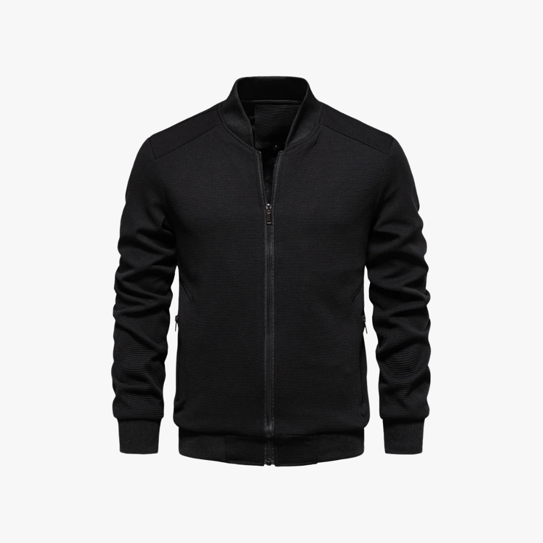 Herren Waffelstrick Bomberjacke
