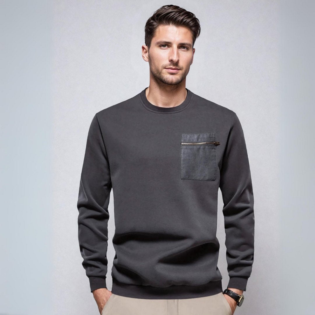 Luka | Moderner Rundhals-Pullover für Herren
