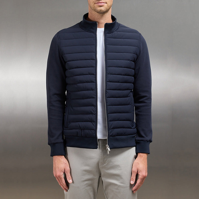 Leichte Sommerjacke für Herren mit Steppdesign