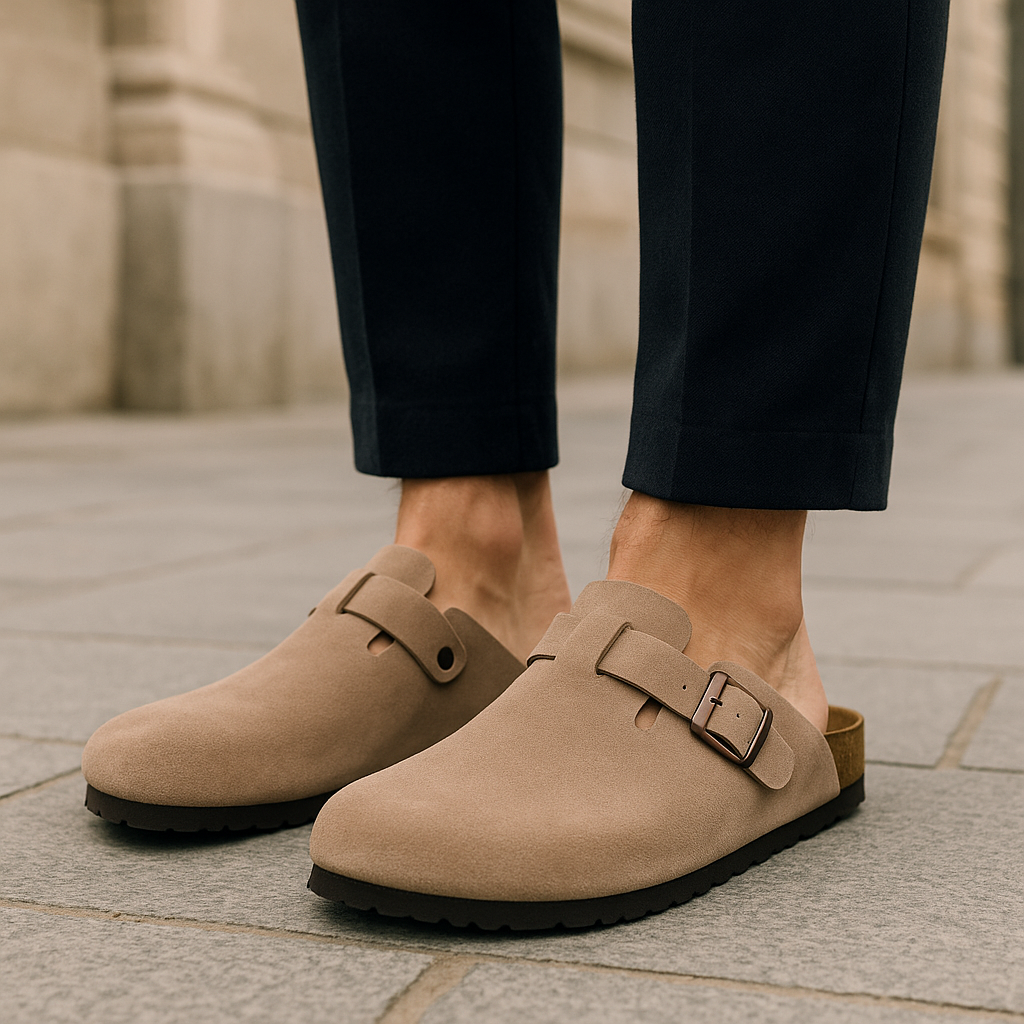 Old Money Suede Clogs – Der perfekte Mix aus Stil und Komfort •