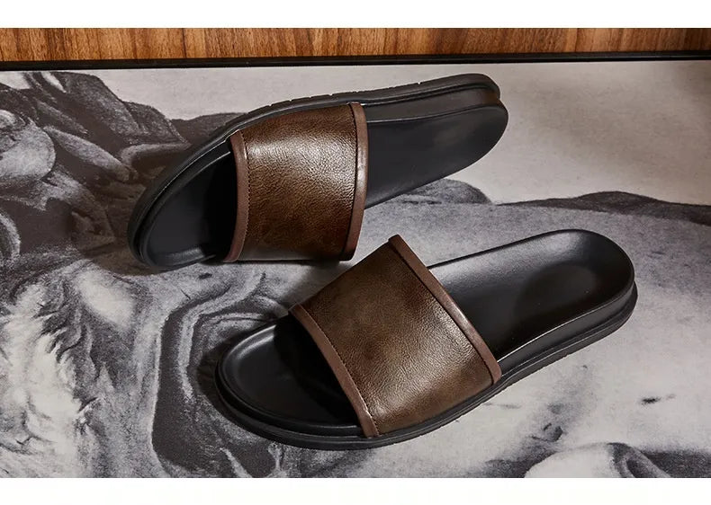 Premium Leder Outdoor Sandalen für Herren