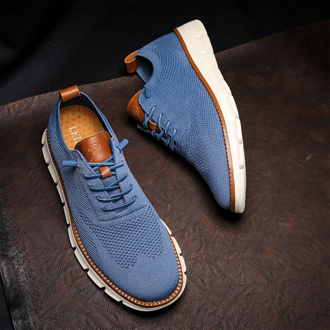 Urban – Herren Sneaker Bequeme Schuhe aus Strick in Blau – Limitierte Auflage