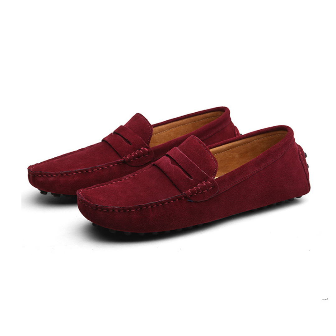Herren Italienische Wildleder Slipper
