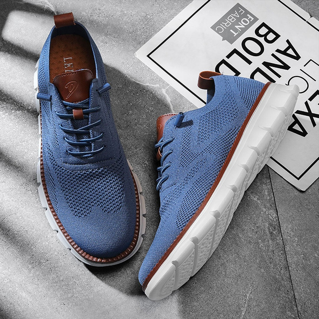 Urban – Herren Sneaker Bequeme Schuhe aus Strick in Blau – Limitierte Auflage