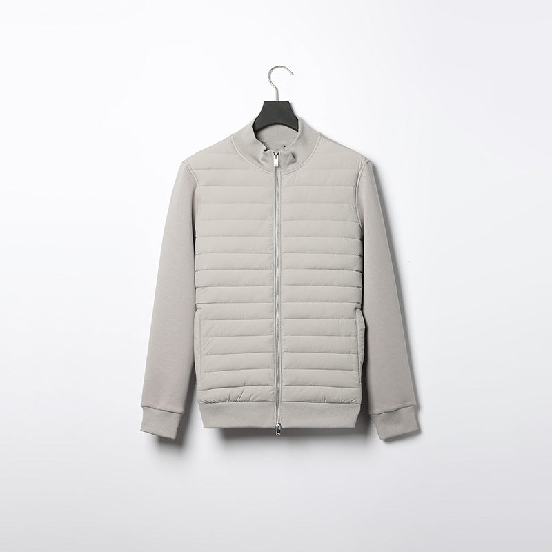 Leichte Sommerjacke für Herren mit Steppdesign