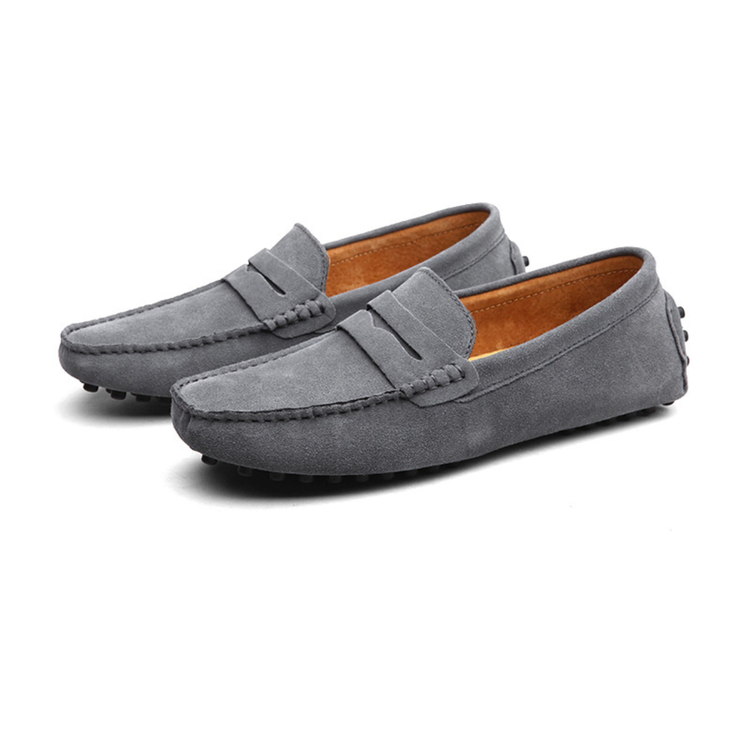 Herren Italienische Wildleder Slipper