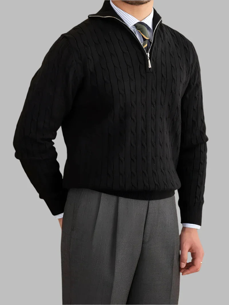 ByCastello | Kabelstrickpullover