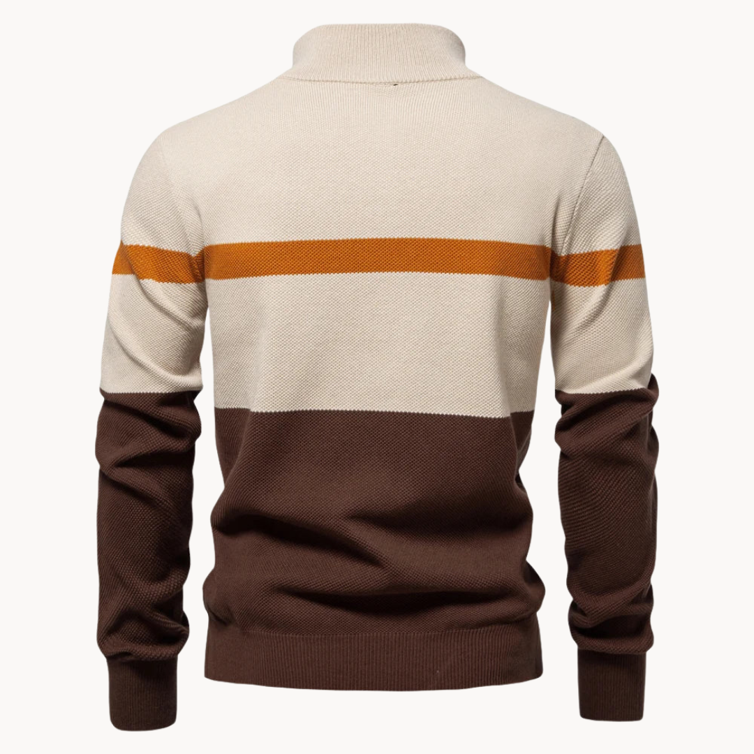 Quarter-Zip Baumwollpullover