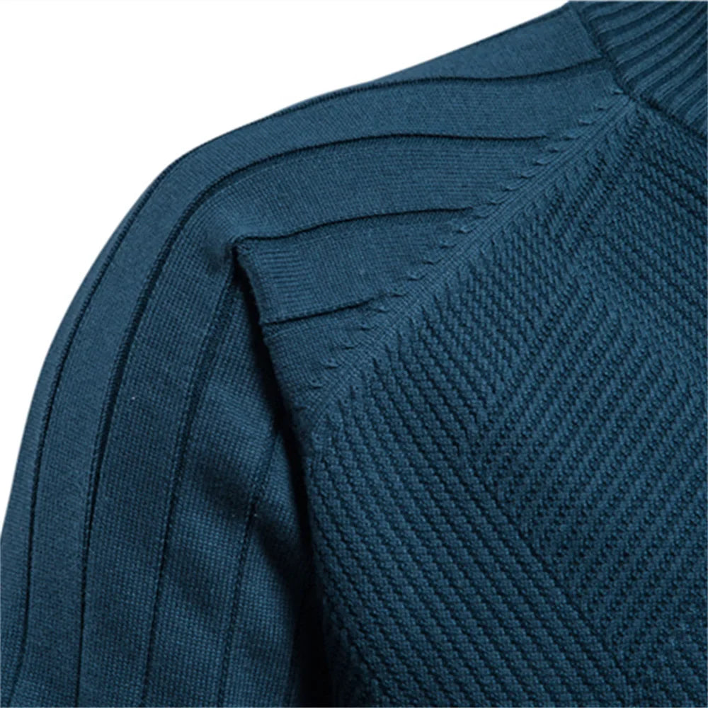 Herren Strickjacke | 100% Baumwolle, Argyle-Muster, Wintermode