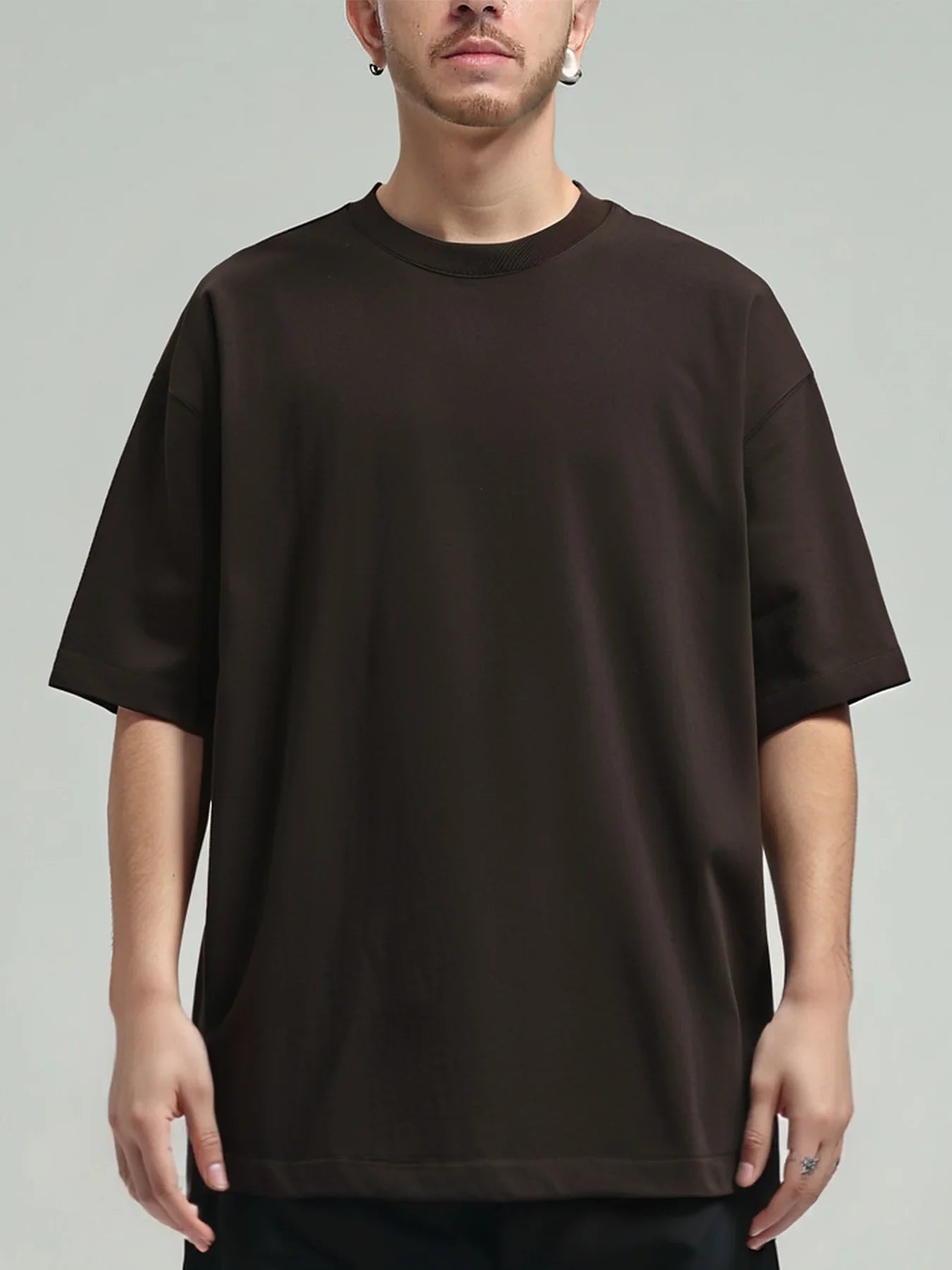 Bamboo Oversize T-Shirt Herren | 320g Baumwolle, Bequem und Atmungsaktiv