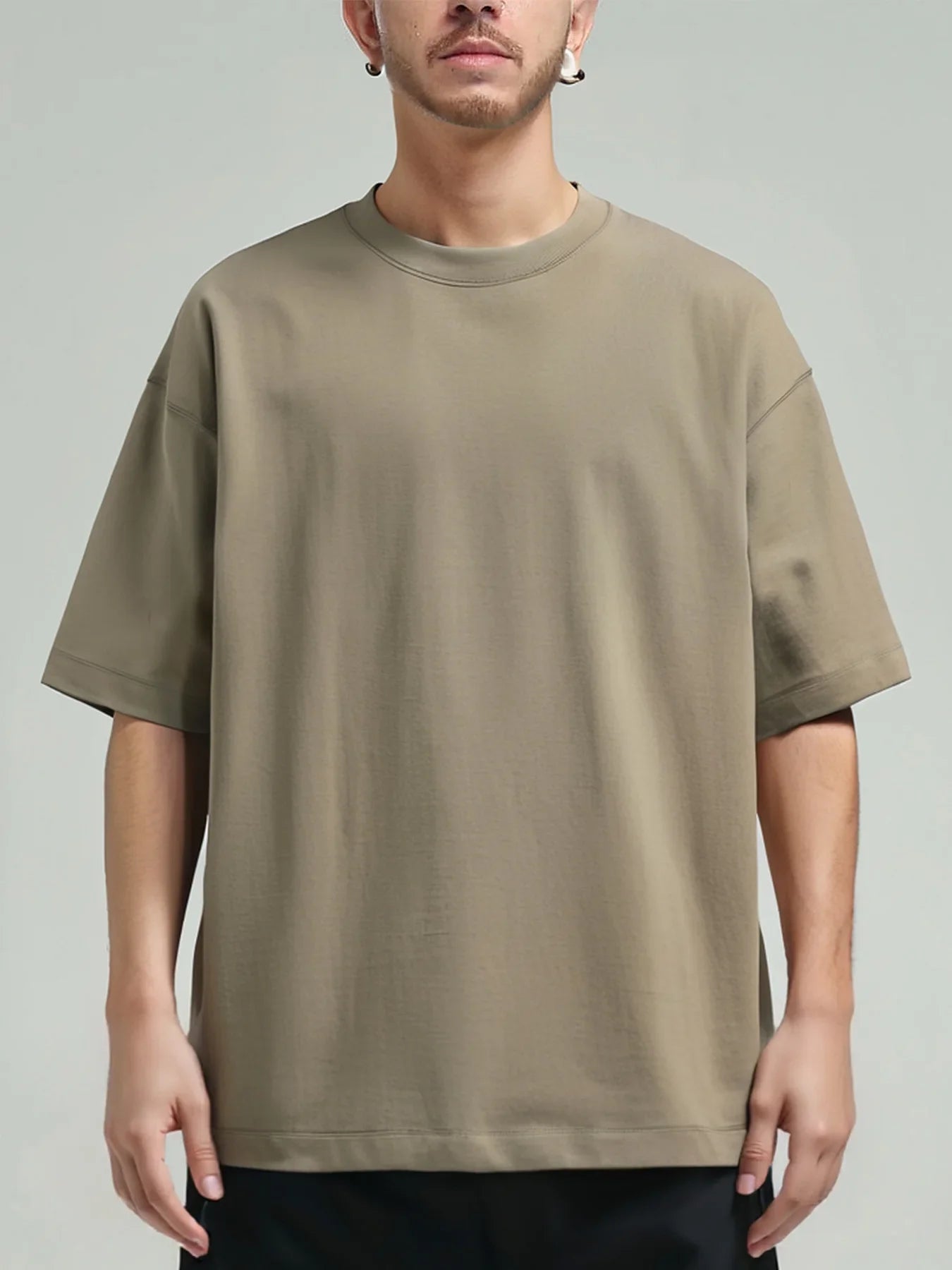 Bamboo Oversize T-Shirt Herren | 320g Baumwolle, Bequem und Atmungsaktiv