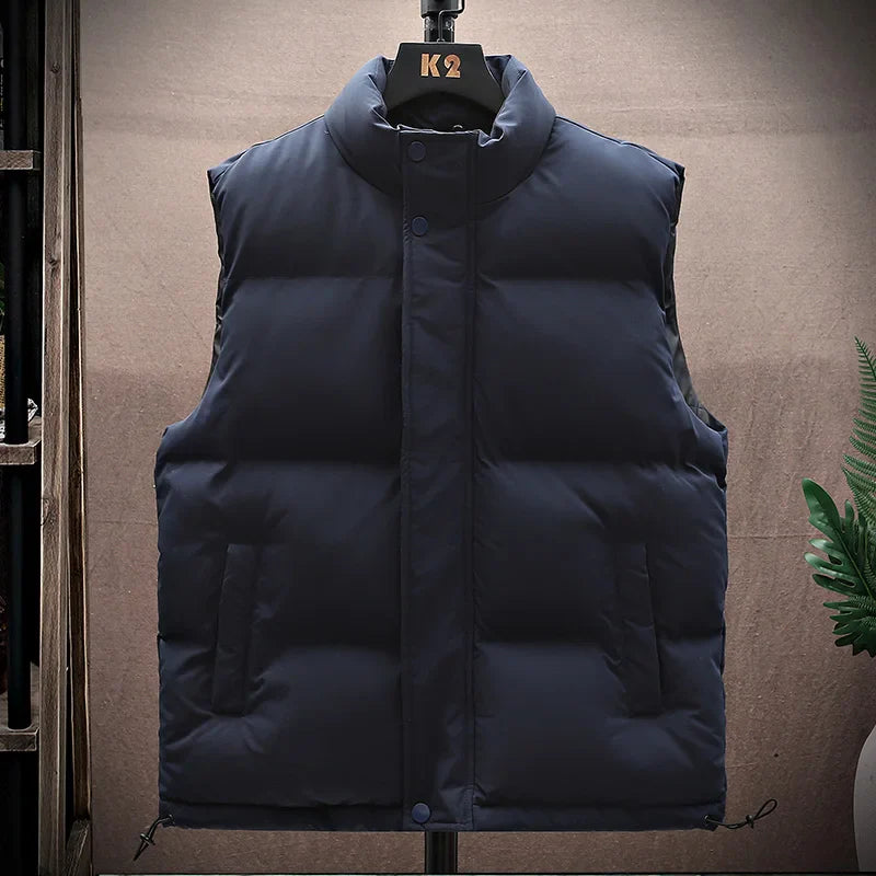 Bastian Herren Weste Schwarz | Warm, Winddicht, Outdoor