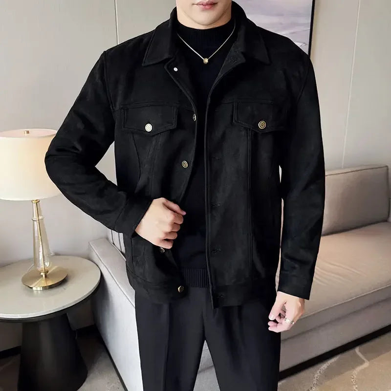 Boris Herren Lederjacke | Klassischer Stil, Hochwertiges Leder, Schwarz