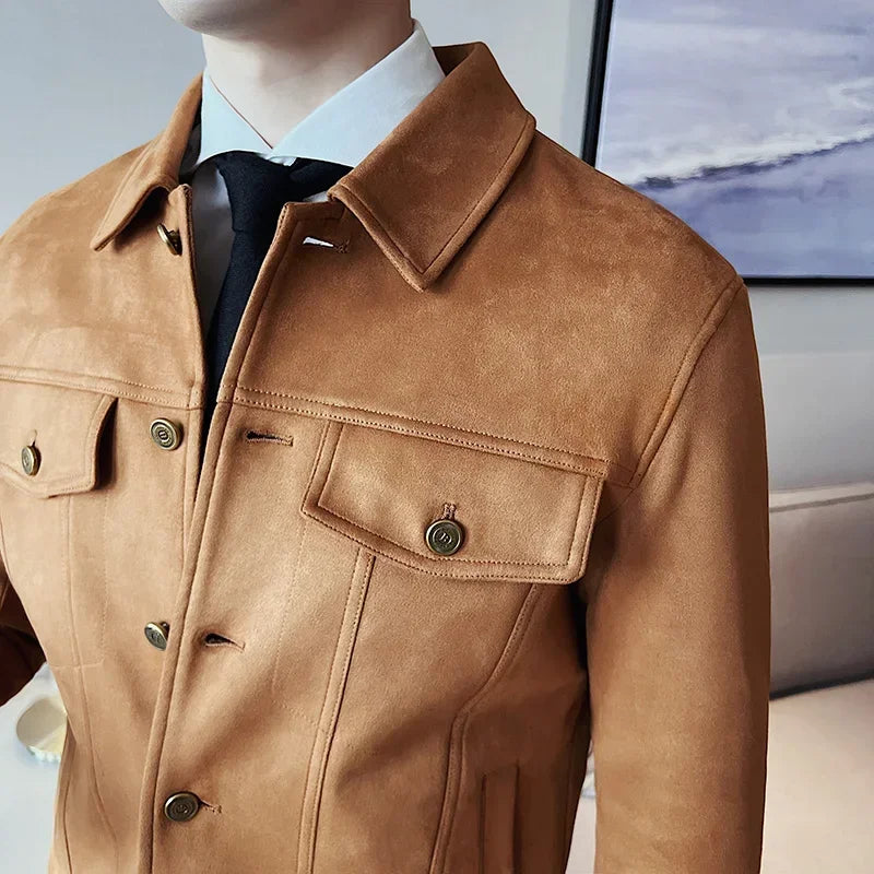 Boris Herren Lederjacke | Klassischer Stil, Hochwertiges Leder, Schwarz