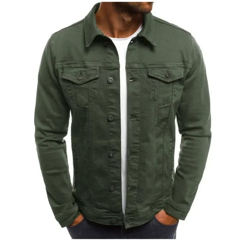 Dario Herren Denim Jacke | Hochwertige Baumwolle, Klassischer Slim Fit