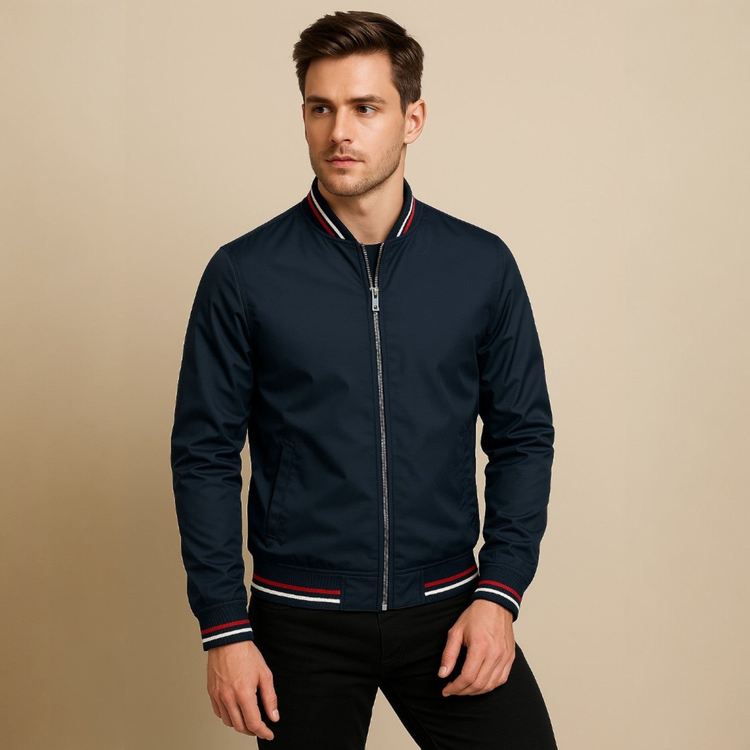 Herren Baumwoll Leichte Jacke