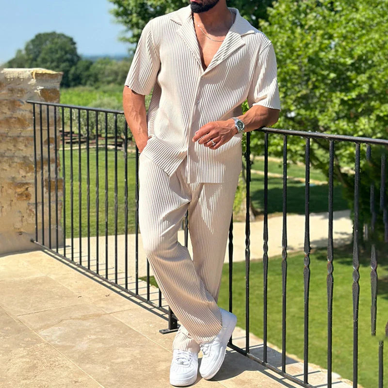 Fino Herren Set | Bequemer Baumwollmix, Casual Outfit für Männer
