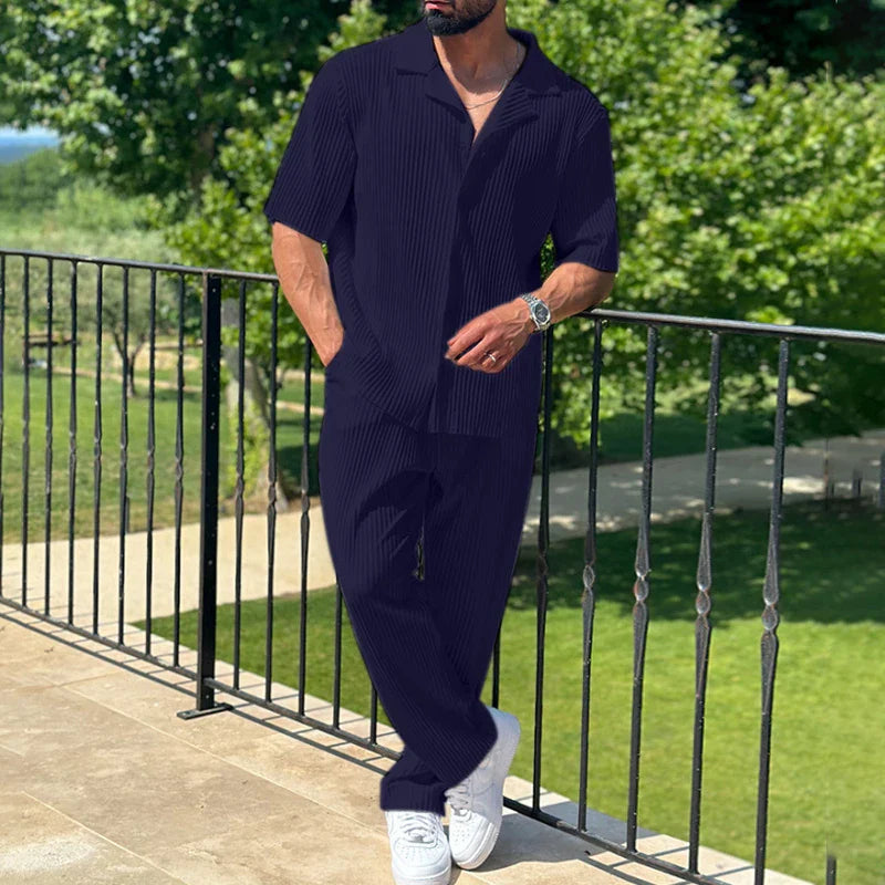 Fino Herren Set | Bequemer Baumwollmix, Casual Outfit für Männer