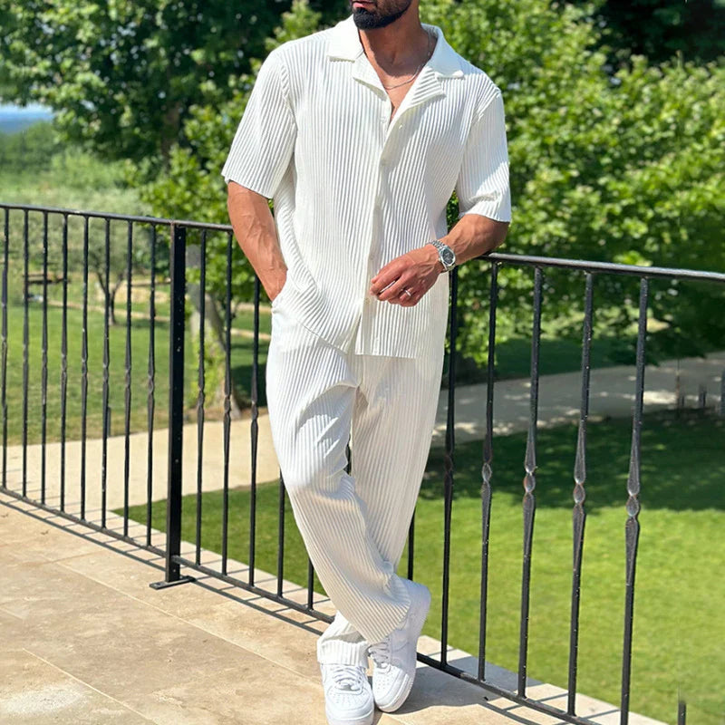 Fino Herren Set | Bequemer Baumwollmix, Casual Outfit für Männer