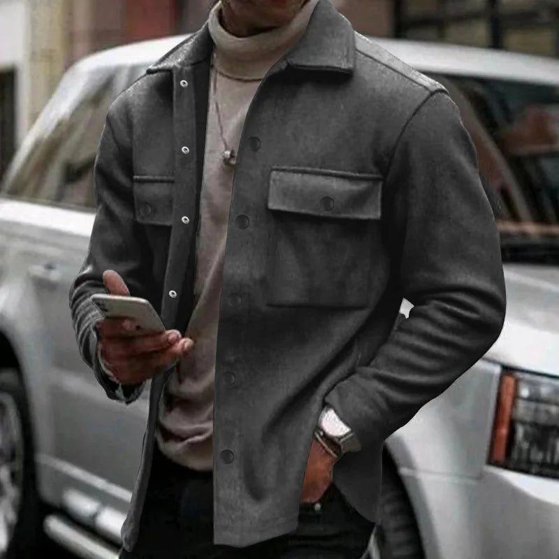 Gero Herrenjacke | Fleece, Retro Design für Winter