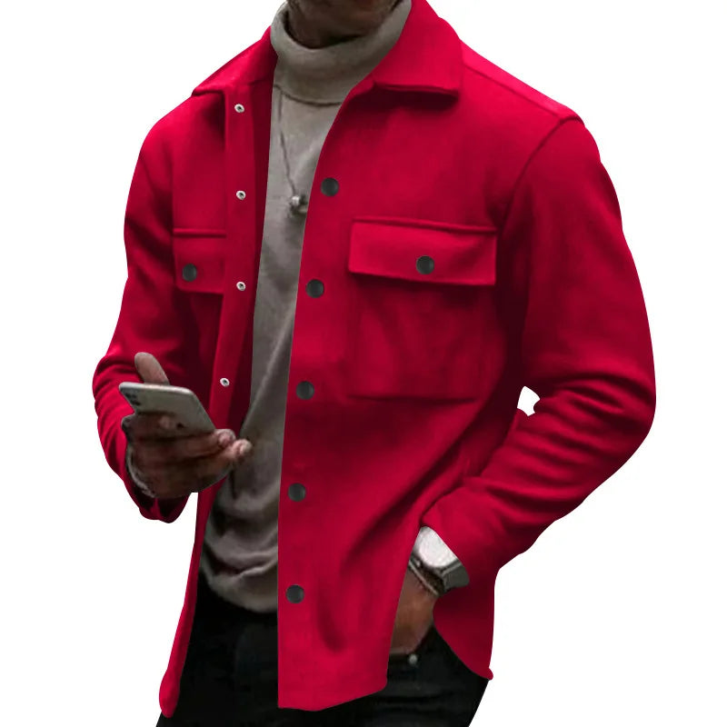 Gero Herrenjacke | Fleece, Retro Design für Winter