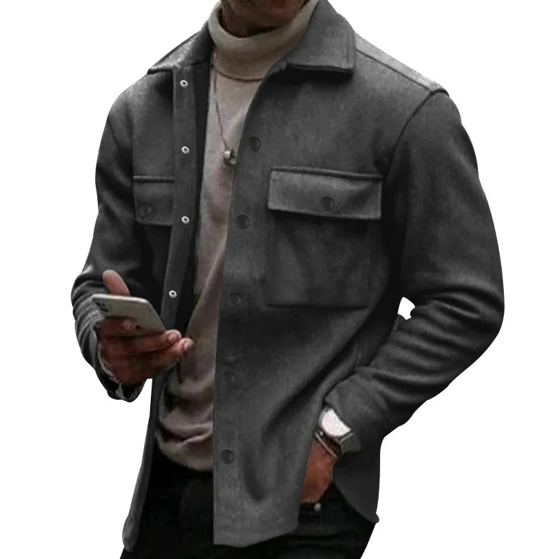 Gero Herrenjacke | Fleece, Retro Design für Winter