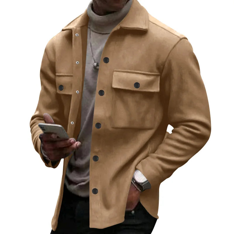 Gero Herrenjacke | Fleece, Retro Design für Winter