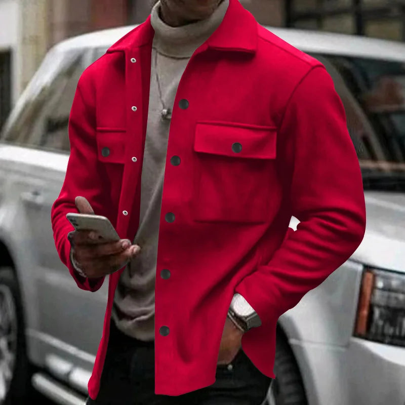 Gero Herrenjacke | Fleece, Retro Design für Winter