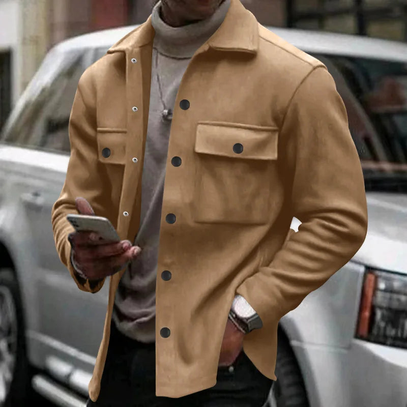 Gero Herrenjacke | Fleece, Retro Design für Winter