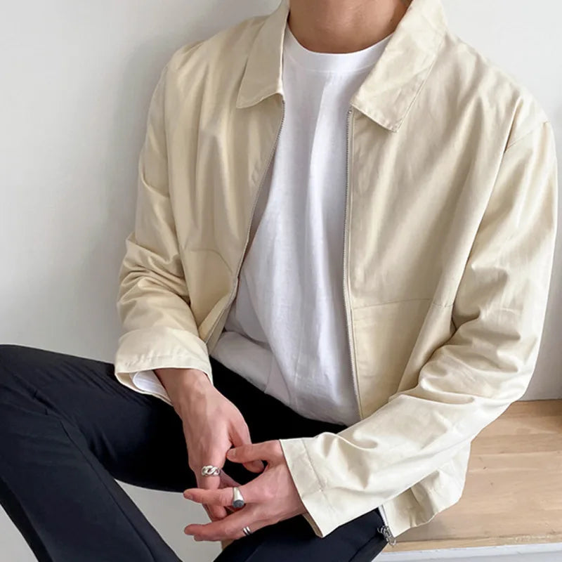Ivo Herrenjacke | Modischer Koreanischer Stil, Reißverschluss