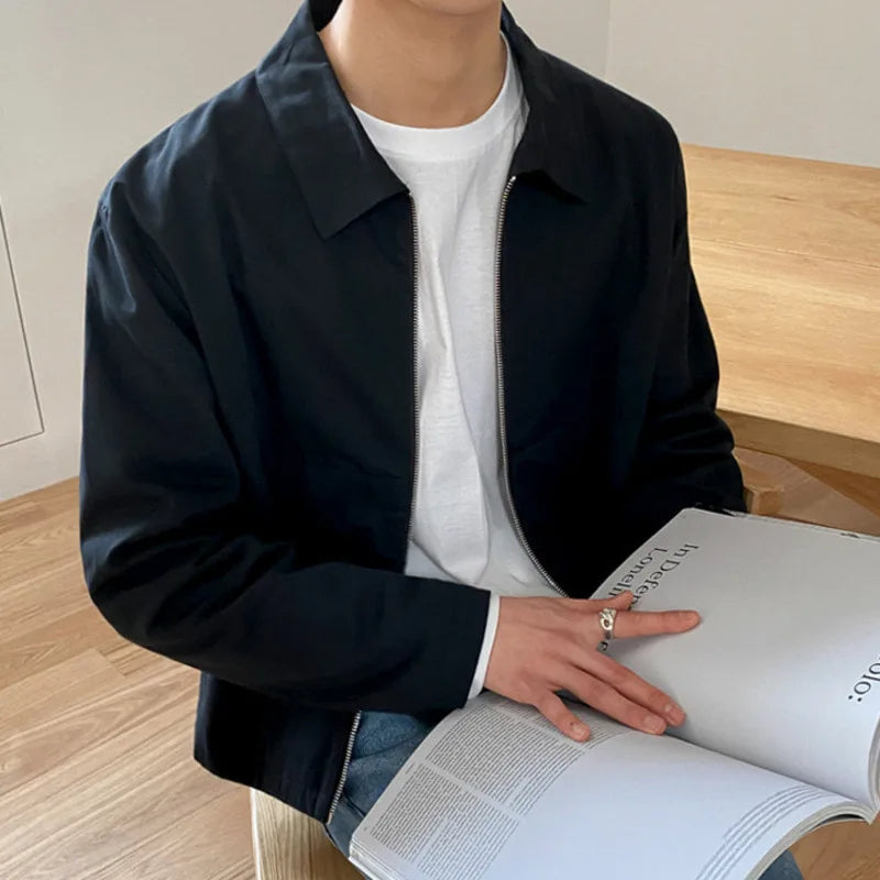 Ivo Herrenjacke | Modischer Koreanischer Stil, Reißverschluss