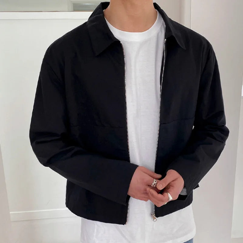 Ivo Herrenjacke | Modischer Koreanischer Stil, Reißverschluss