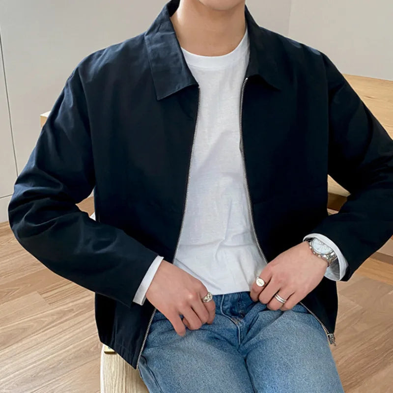Ivo Herrenjacke | Modischer Koreanischer Stil, Reißverschluss