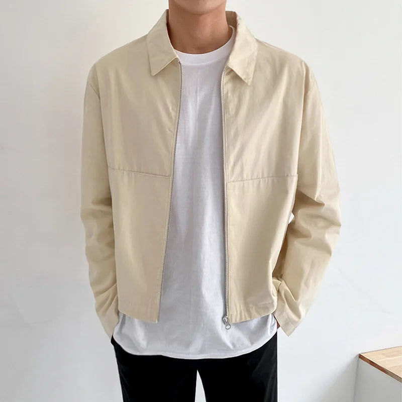 Ivo Herrenjacke | Modischer Koreanischer Stil, Reißverschluss