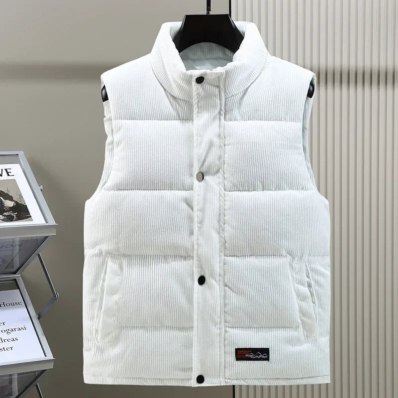 Kordhülsen Herren Weste | Gepolstert, Winterfest, Regular Fit