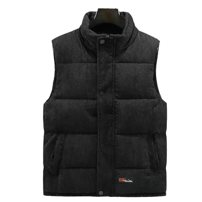 Kordhülsen Herren Weste | Gepolstert, Winterfest, Regular Fit