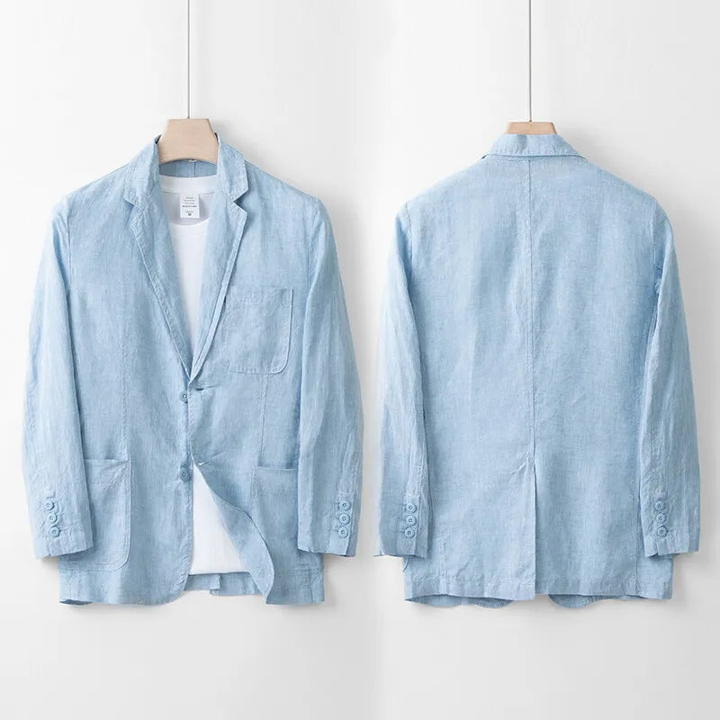 Lino Herrenanzugjacke | 100% Leinen, Atmungsaktiv und Elegant
