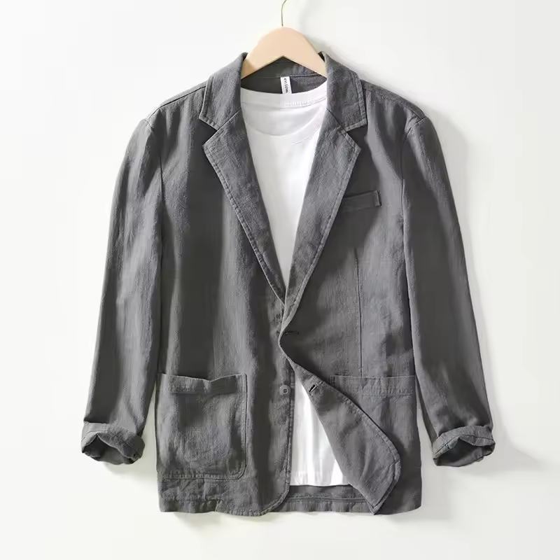 Lino Herrenjacke | 100% Baumwolle, Leicht und Atmungsaktiv