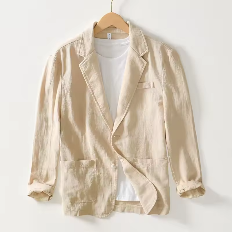 Lino Herrenjacke | 100% Baumwolle, Leicht und Atmungsaktiv