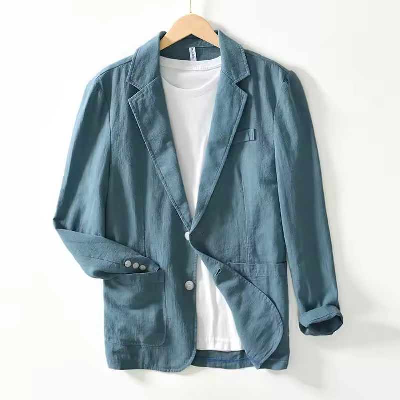 Lino Herrenjacke | 100% Baumwolle, Leicht und Atmungsaktiv