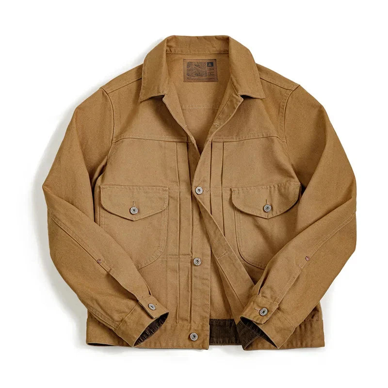 Maden Herren Jacke | Vintage Canvas, Robustes Design für Herbstmode