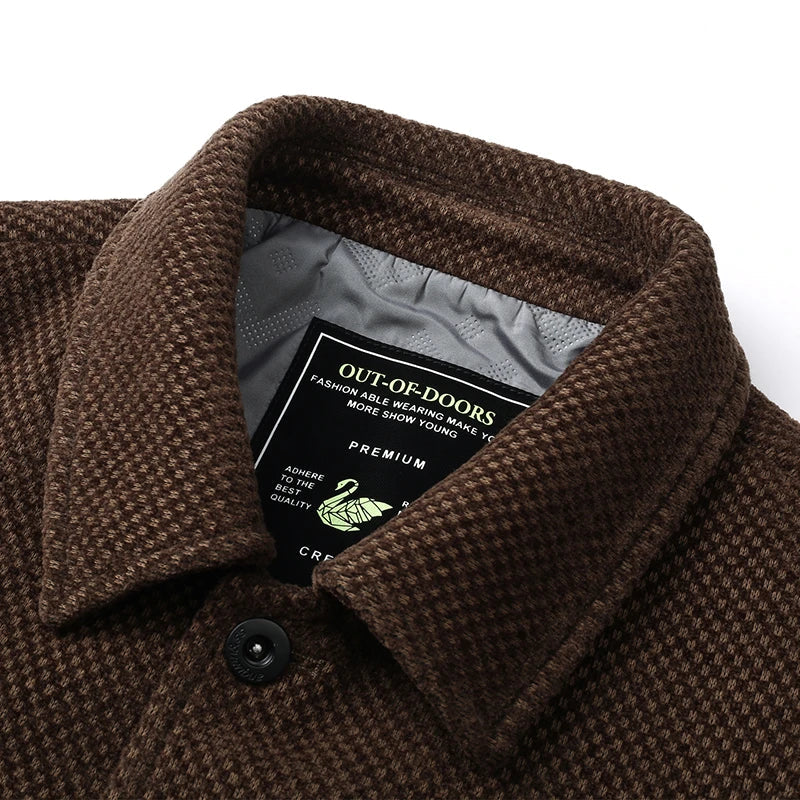Max Herren Mantel Lang | Hochwertiges Reversdesign, Vielseitig und Elegant