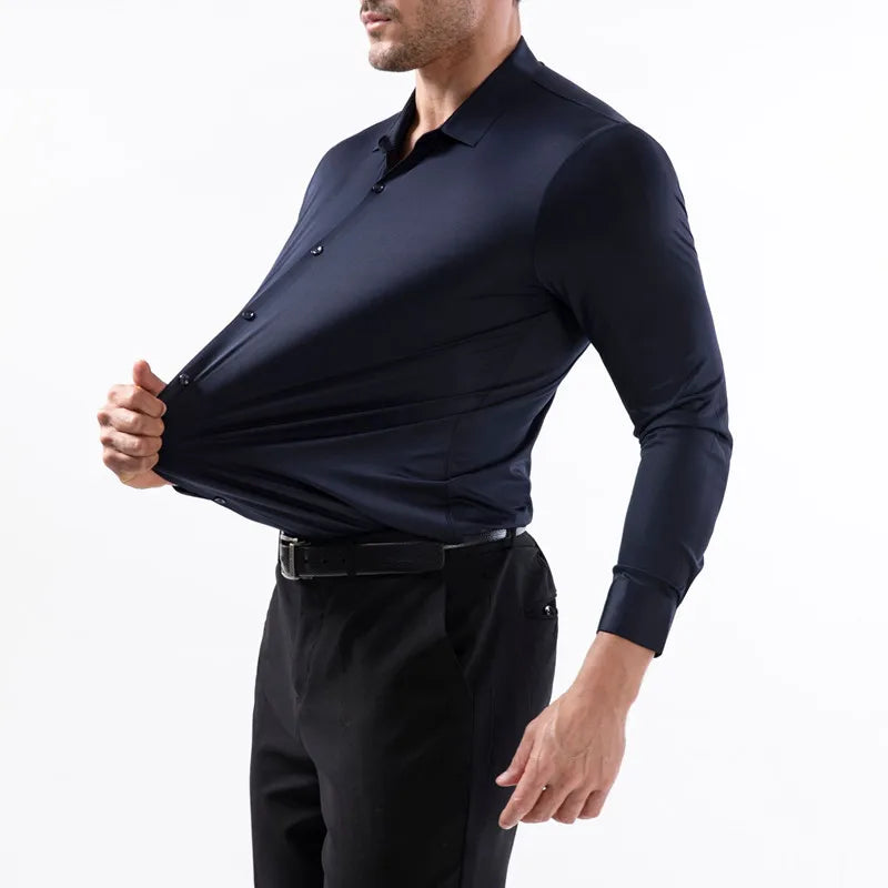 Max Herren Ultra-Stretch Hemd | Langarm, Hochwertig und Bequem