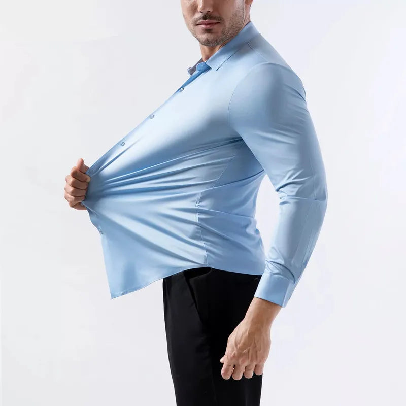 Max Herren Ultra-Stretch Hemd | Langarm, Hochwertig und Bequem