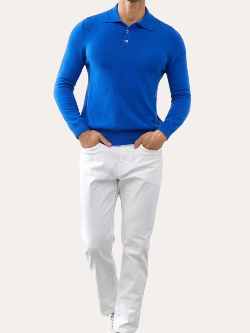 Herren Polo Pullover - Luxuriöser Komfort und Stil