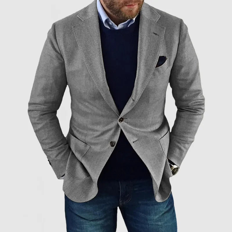 Herren Freizeit Blazer Jacke - Klassischer Stil für jeden Anlass