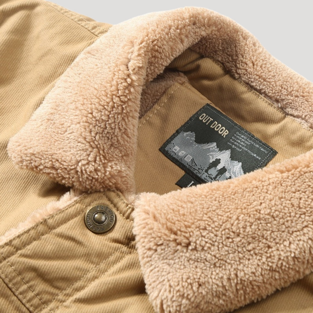 Herren Arbeitsjacke mit Fleece-Futter für Komfort im Freien