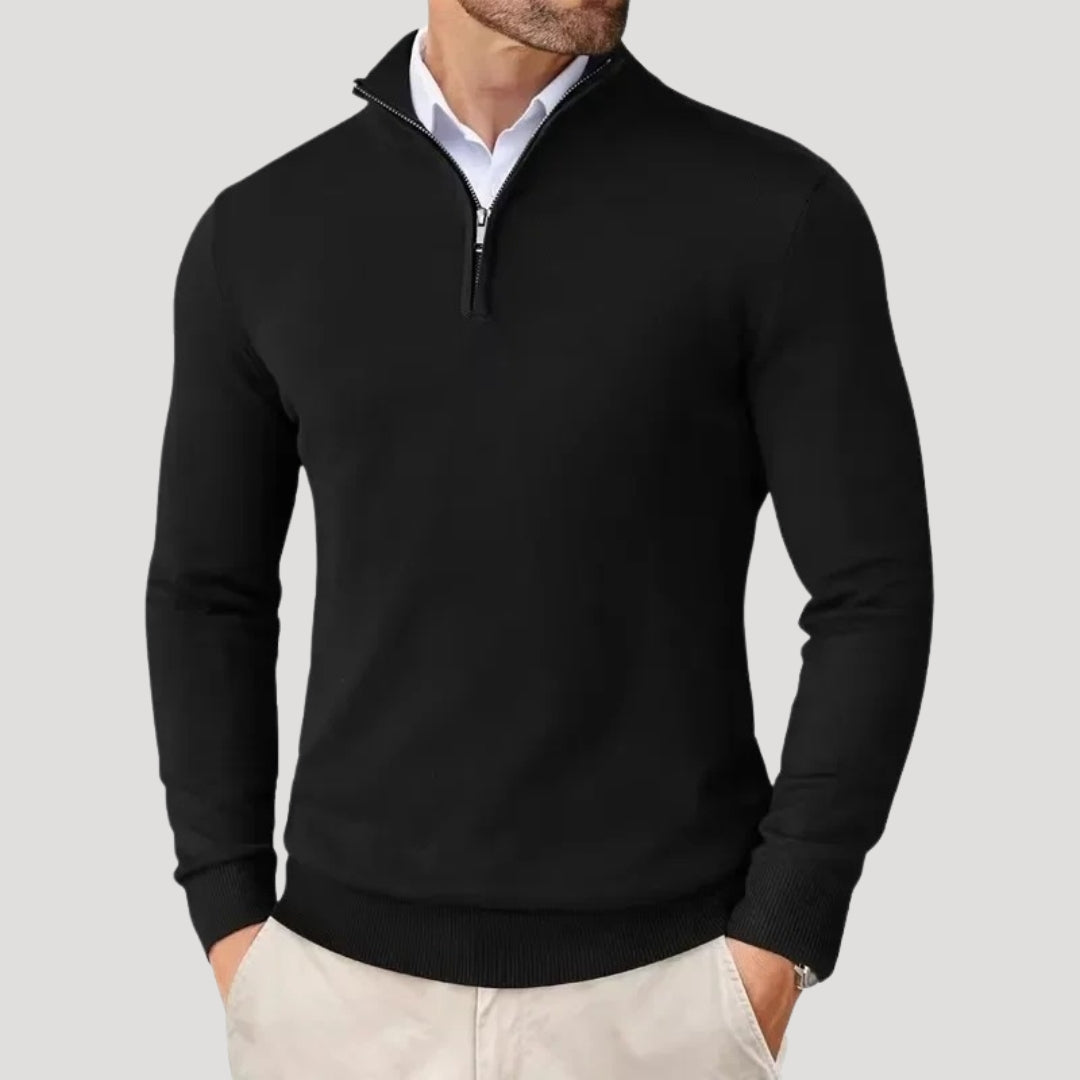 Herren Halbzip-Strickpullover - Smart Casual Strickmode